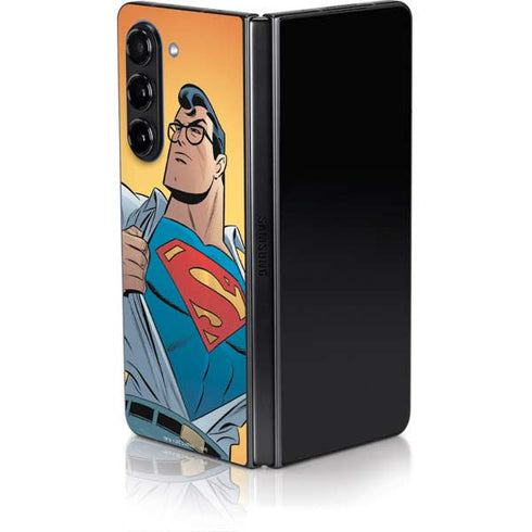 DC Comics Superman 90's Animated Series Galaxy Z Fold5 5G Skin